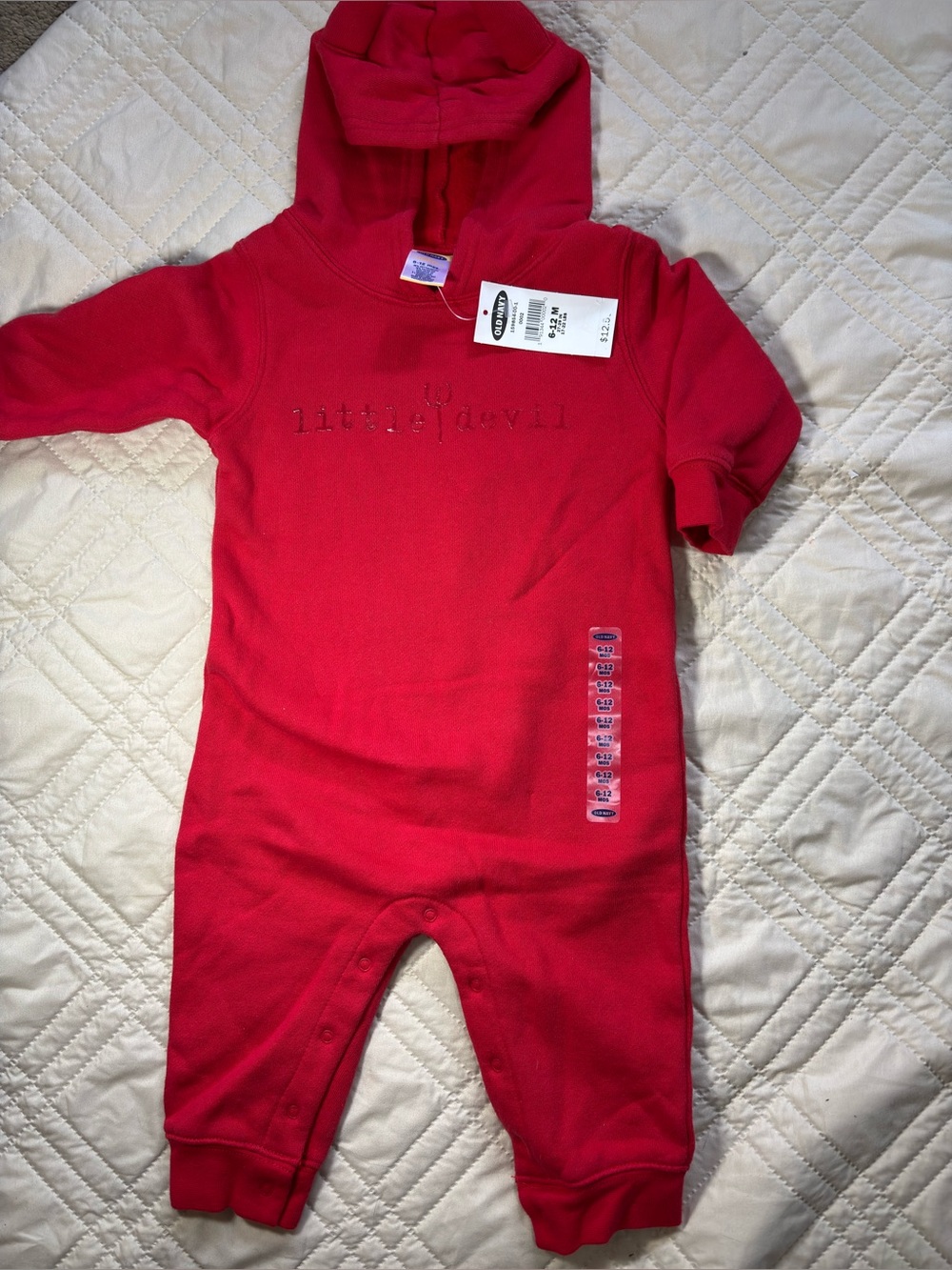 Old Navy 6-12M Red Little Devil One-Piece